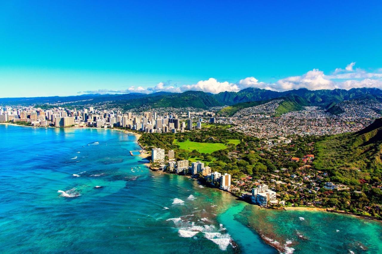 Апартаменти Aqua Palms Waikiki Ocean View Lanai Parking Included Гонолулу Екстер'єр фото